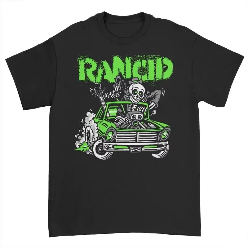 Rancid Spoiled Band Британский Панк-рок Американская Уличная Мода Принт Черепа Свободный Принт Летняя Футболка для Мужчин и Женщин