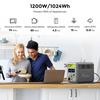 Портативная электростанция FOSSiBOT F1200 1024 Втч LiFePO4, двойной выход переменного тока 1200 Вт, пиковая мощность 2400 Вт, Type-C 100 Вт, для кемпинга/домашнего чрезвычайного случая/дома на колесах