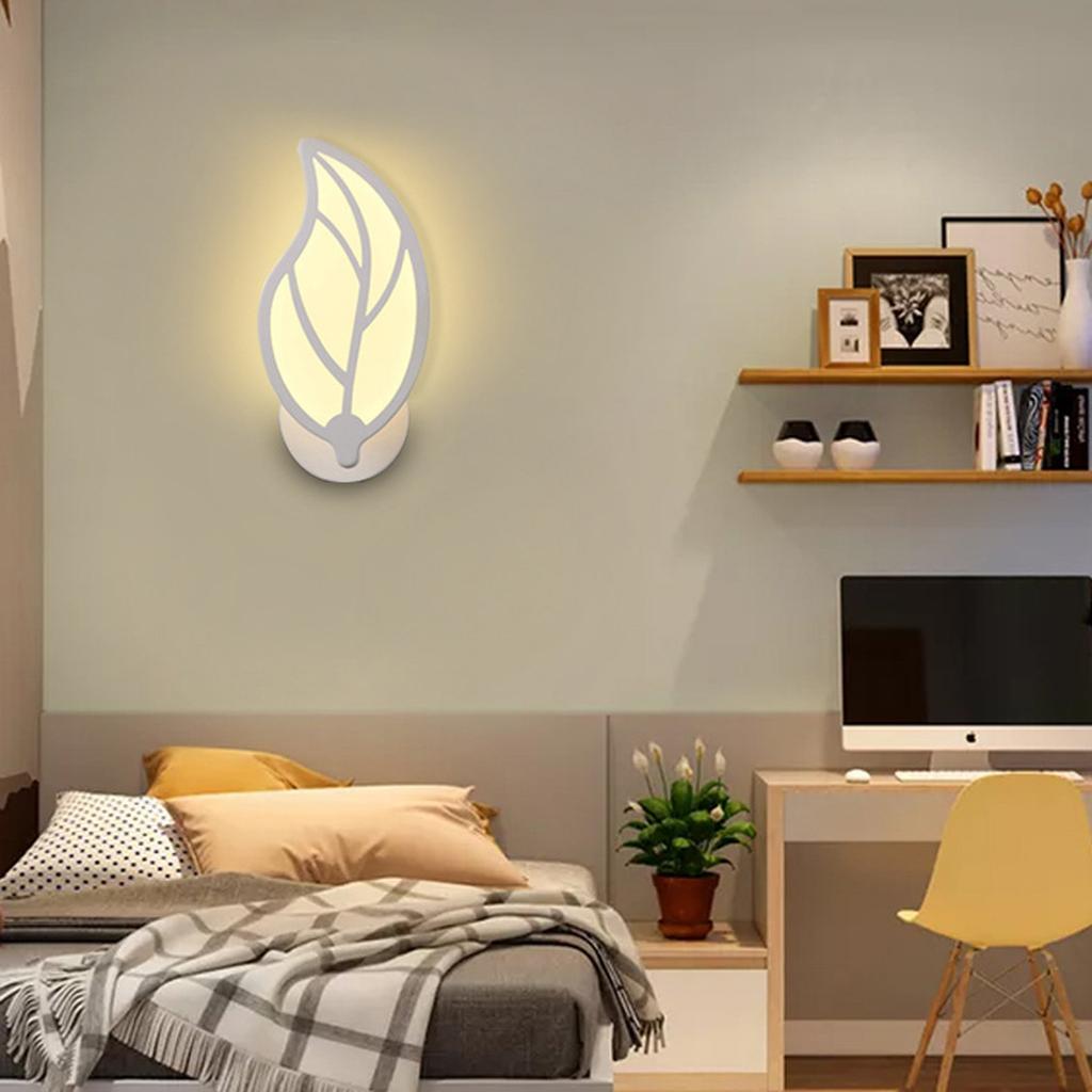 Leafshaped LED Wall Light Modern Design In Metal And AcrylicBedroom,hallway