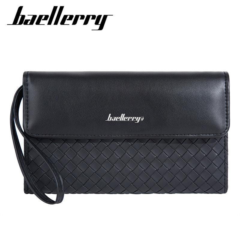 Baellerry Мужские сумки из искусственной кожи, длинные сумки для телефонов, винтажный дизайн, держатель для карт, сумки для денег, кошелек для монет