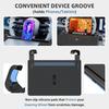 Carbon Fiber Design Auto Steering Wheel Tray Multipurpose Adjustable Car Table with Drawer and Anti-Slip Protective Adhesive