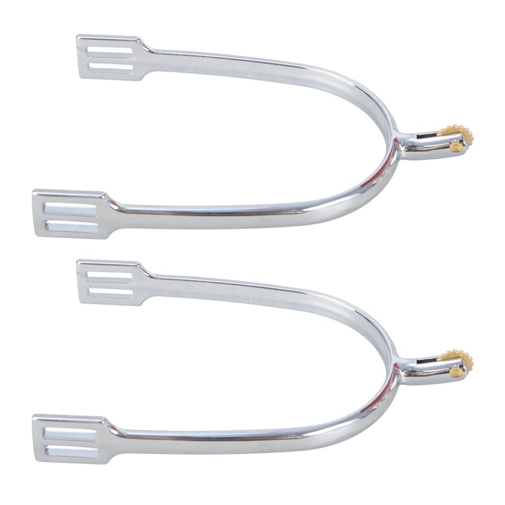 Western Cowboy Spur with Copper Rowel Zinc Alloy Horse Boot Spur Decoration Mens Roping Spur Horse Riding Accessories