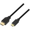 AISENS A119 – 0114 – Высокоскоростной кабель Mini HDMI (HEC, 1,8 м, совместимость с 3D и Ethernet, подходит для Full HD/Ultra HD/HD