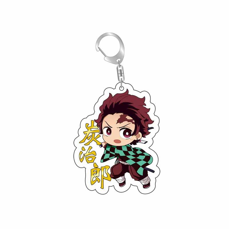 Клинок, рассекающий демонов Kimetsu No Yaiba Бесконечный Замок Акриловый Брелок Аксессуары Подвеска на Сумку Токито Муичиро Фигурка Модель для Игр
