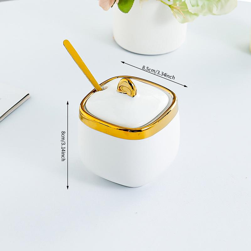 Соль глутамат натрия приправа банка приправа коробка керамика высококлассные кухонные принадлежности бытовая банка для чили-масла комбинированный набор