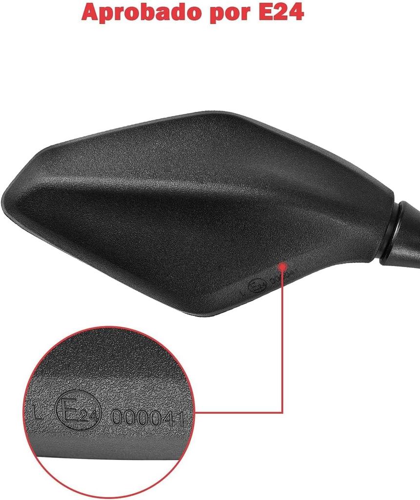 Зеркало для мотоцикла KEMIMOTO, универсальное, левое и правое, комплект 10 мм, 8 мм, регулируемое, сверхширокий угол обзора, простая установка, квадратное зеркало для мотоцикла