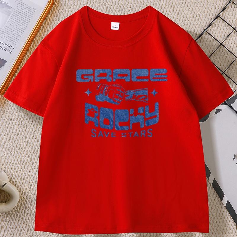 Grace Rocky Save Stars T Shirt Project Hail Mary Tshirt Rocky Alien Friendship Sci-Fi Space Graphic Tee Book Lover Clothing