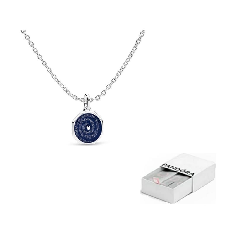 Pandora 925 Sterling Silver Synthetic Cubic Zirconia Necklaces Unisex ZT1020
