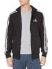 Adidas Essentials Japanese Size M 3-Stripes Full-Zip Hoodie, Men's, Black/White (GK9032),