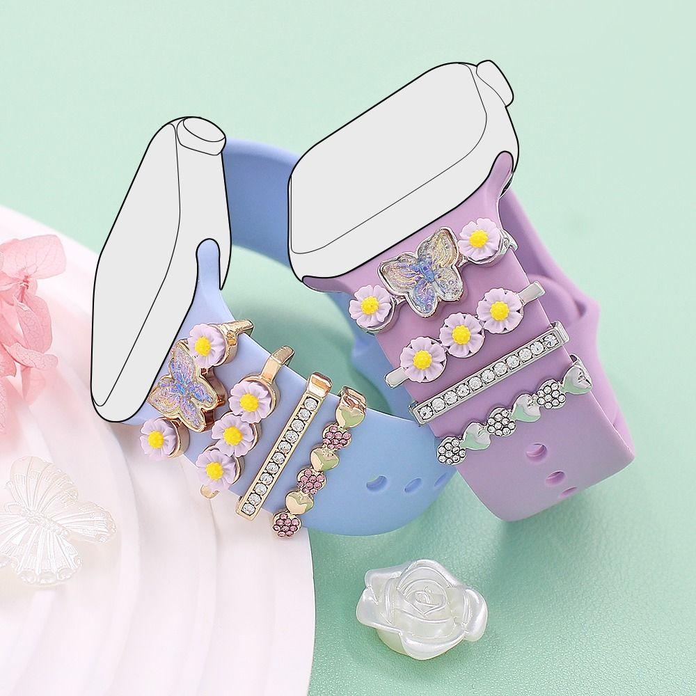 Ювелирный ремешок, декоративное кольцо, ремешок для часов, орнамент, новые металлические подвески для Apple Watch, ремешок для часов