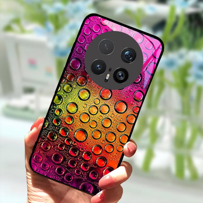 Чехол для Honor Magic 8 Pro 7 7Pro 6 Lite 5G Роскошная задняя крышка из закаленного стекла для Magic7 6Pro Стильный бампер-чехол Magic8Pro Capa