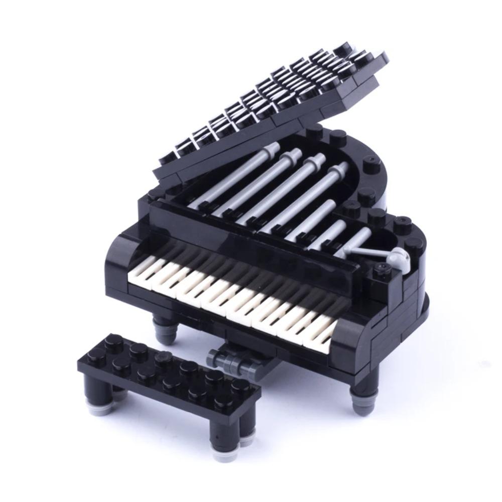 MOC City House Building Block Kitchen Office Bedroom Piano Bed Sofa icebox Lamp Bookshelf Fish Tank Bricks Set Toys