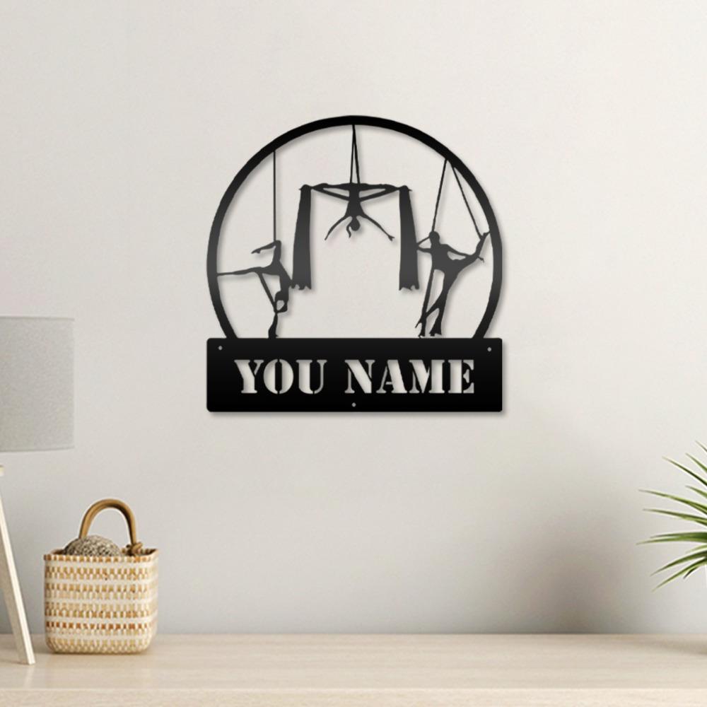 Цельное Индивидуальное Металлическое Настенное Искусство Индивидуальный Дизайн Воздушного Кольца для Студии Праздничный Рождественский Декор