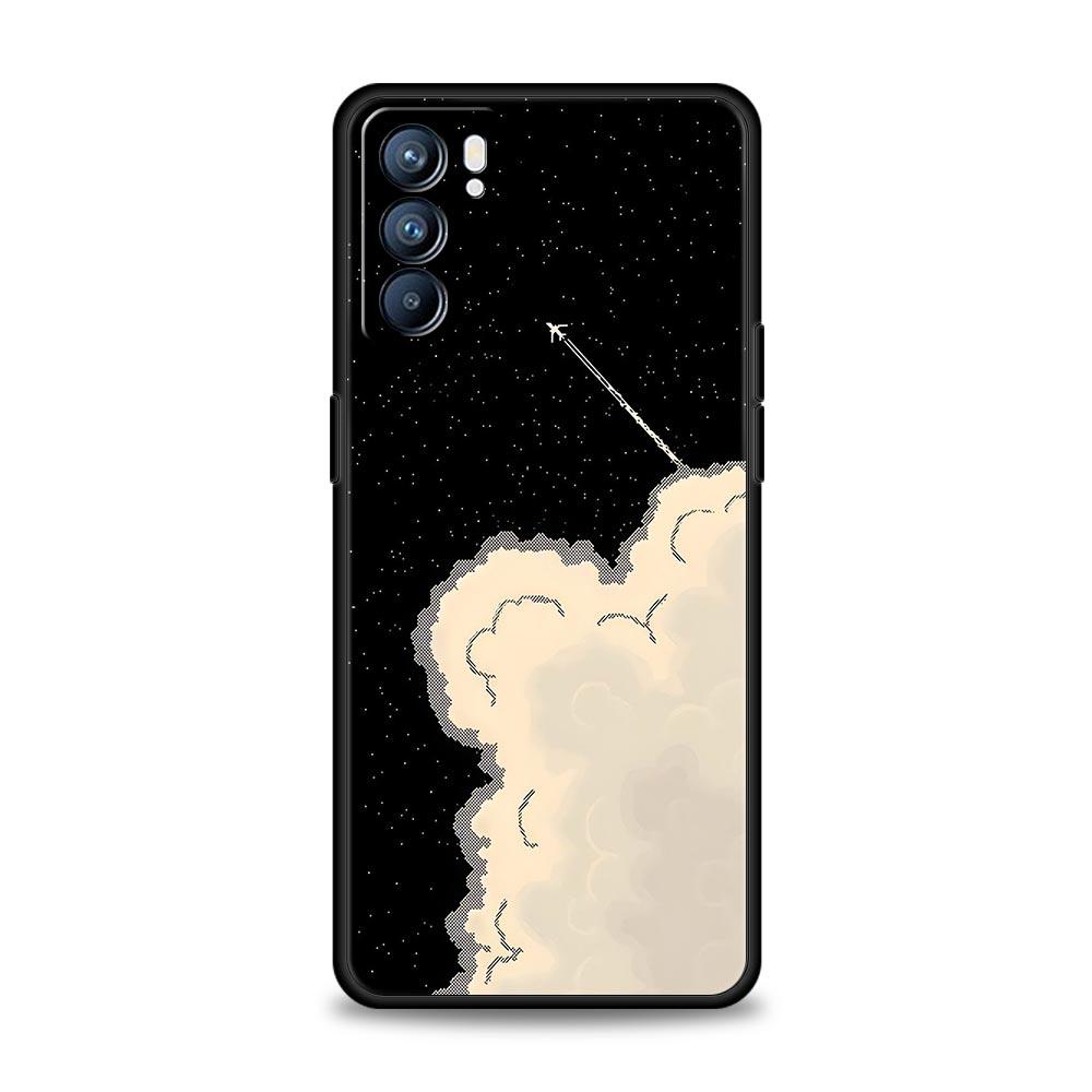 Чехол для телефона с рисунком самолета для Oppo Reno14 Reno13 Reno12 11 F 10 Find X5 X9 Pro A54 5G A53 A52 A9 A74 A78 4G A79 A80 A98
