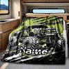 Camouflage Monster Truck Blanketcustomize Your Name Lightweight Comfortable And Stylish Blanket For Travel Bed Home Chair Office Sofa And Camping All
