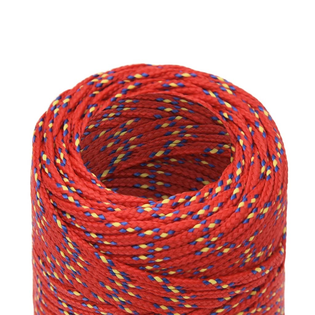 Boat Rope Red 2 mm 100 m Polypropylene