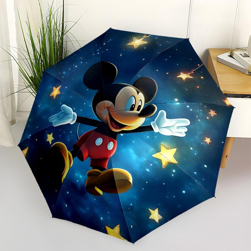 1pc Mickey Mouse Automatic Umbrella 8-Bone Design Compact Gear for Outdoor Travel,Perfect Gift for Friends' Birthdays yy250815009