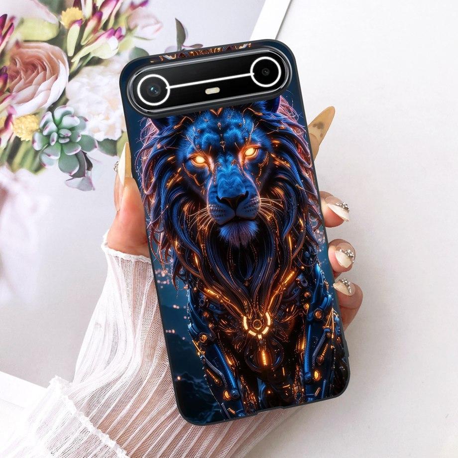 Chinese Dragon Loong Pattern Cute Cartoon Phoen Case For Tecno Pova Slim KM9 PovaSlim 2025Funda Soft Silicone Matte Bumper Cover