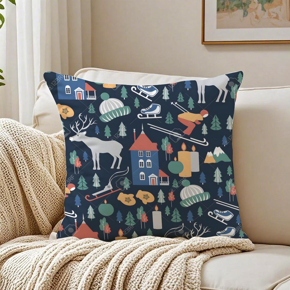 Lonomycin Pillow Finnish Illustrator Art Cushion Cushion Cover Pillowcase Antidustmite living Room Sofa Decor Cushion Room