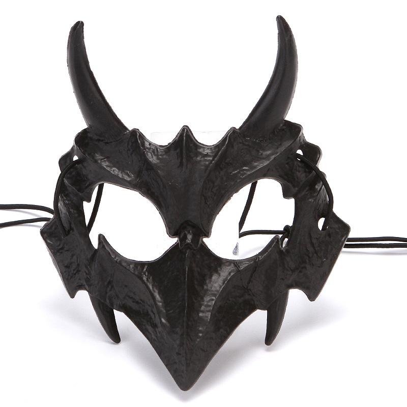 Хэллоуин Дракон Бог Полумаска Ужас Тигр Якша Тэнгу Человек Волк Маска Выступление Одевание Смешной Косплей Лицо Капюшон Реквизит