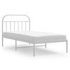 Vidaxl Металлическая Рама Кровати С Изголовьем, Белая, 100X200 См