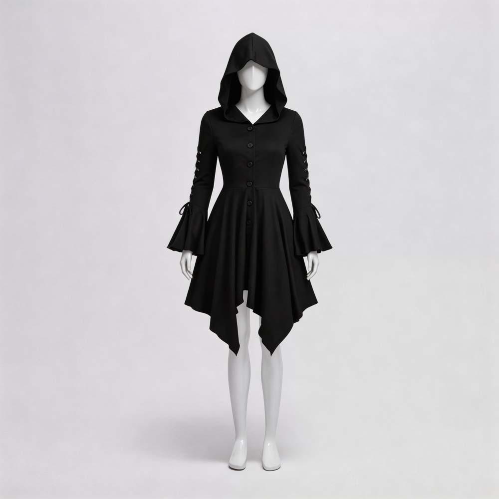Gothic Mini Skirt Cosplay Costume for Women 2026 Halloween Vampire Dress Dark Lolita Role Play Outfit