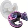 1pc Reusable Diy Dragon Silicone Mold, Strong and Durable, Soap, Epoxy Resin, Used for Home Atmosphere Decoration