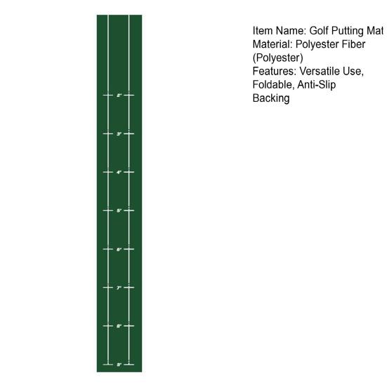 Коврик для гольфа, складной паттинг-грин, коврик для практики паттинга для помещений и улицы с противоскользящей подложкой для использования дома, в офисе, комнате, на заднем дворе