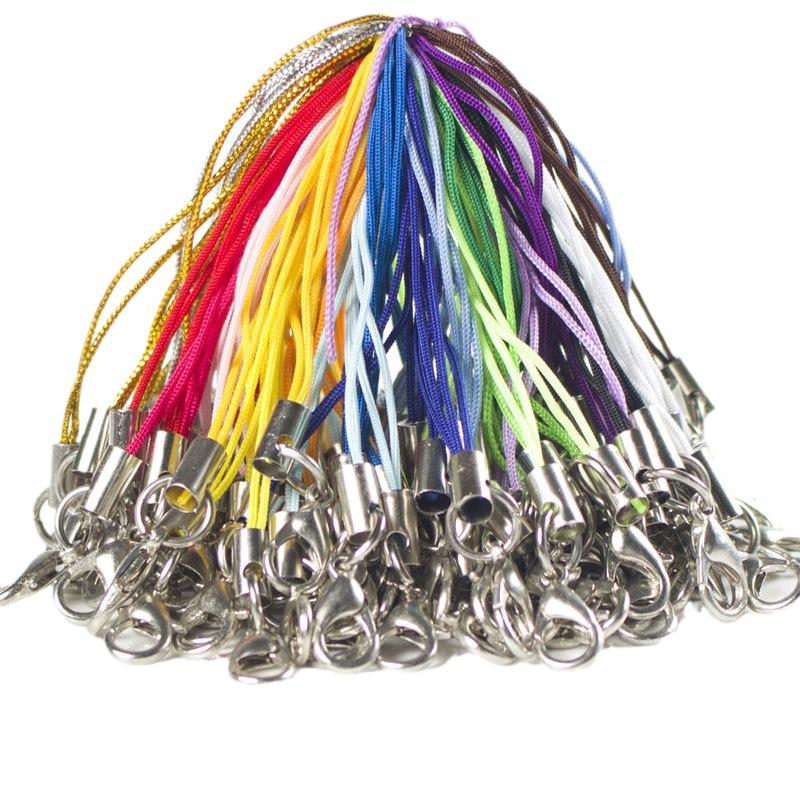 Сделай сам Красочный ремешок для мобильного телефона с карабином-лобстером – Аксессуар для ювелирных изделий ручной работы и шнурок-подвеска