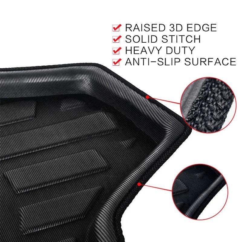 Car Rear Trunk Mat for Hyundai Tucson NX4 N-Line LWB 2022 2023 2024 Waterproof Luggage Cargo Boot Liner Covers Rug Custom Parts