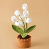 1 шт. Ландыши 5 цветов домашний декор ручной работы цветы в горшках элегантные искусственные цветы вязаные крючком