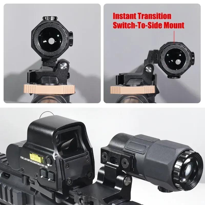 Eot**h G45 5-кратный увеличительный прицел Scope G33 G43 3-кратные складные боковые увеличители Тактический комбинированный прицел для охоты Увеличивающий регулируемый прицел