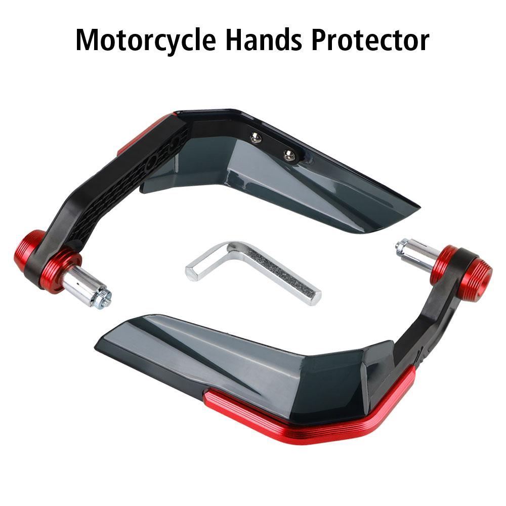 Aluminum Alloy ABS Falling Protector for Motorcycle Scooter Mountain E-Bike Handguards Motorcycle Hands Guards Windproof Handlebar End Install