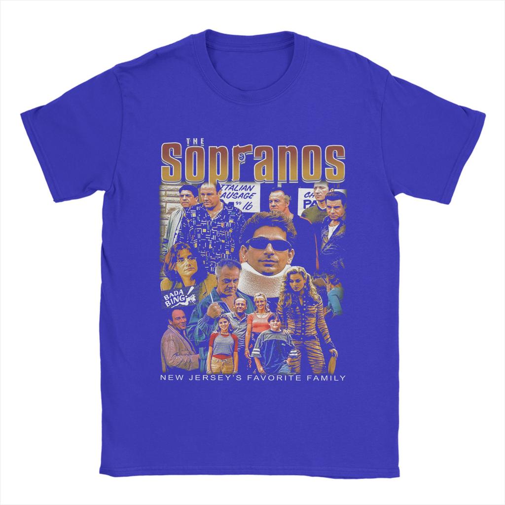 Unisex TShirt Tthe Sopranos Movie Vintage Cotton Tee Shirt Short Sleeve T Shirts Crew Neck Tops Summer