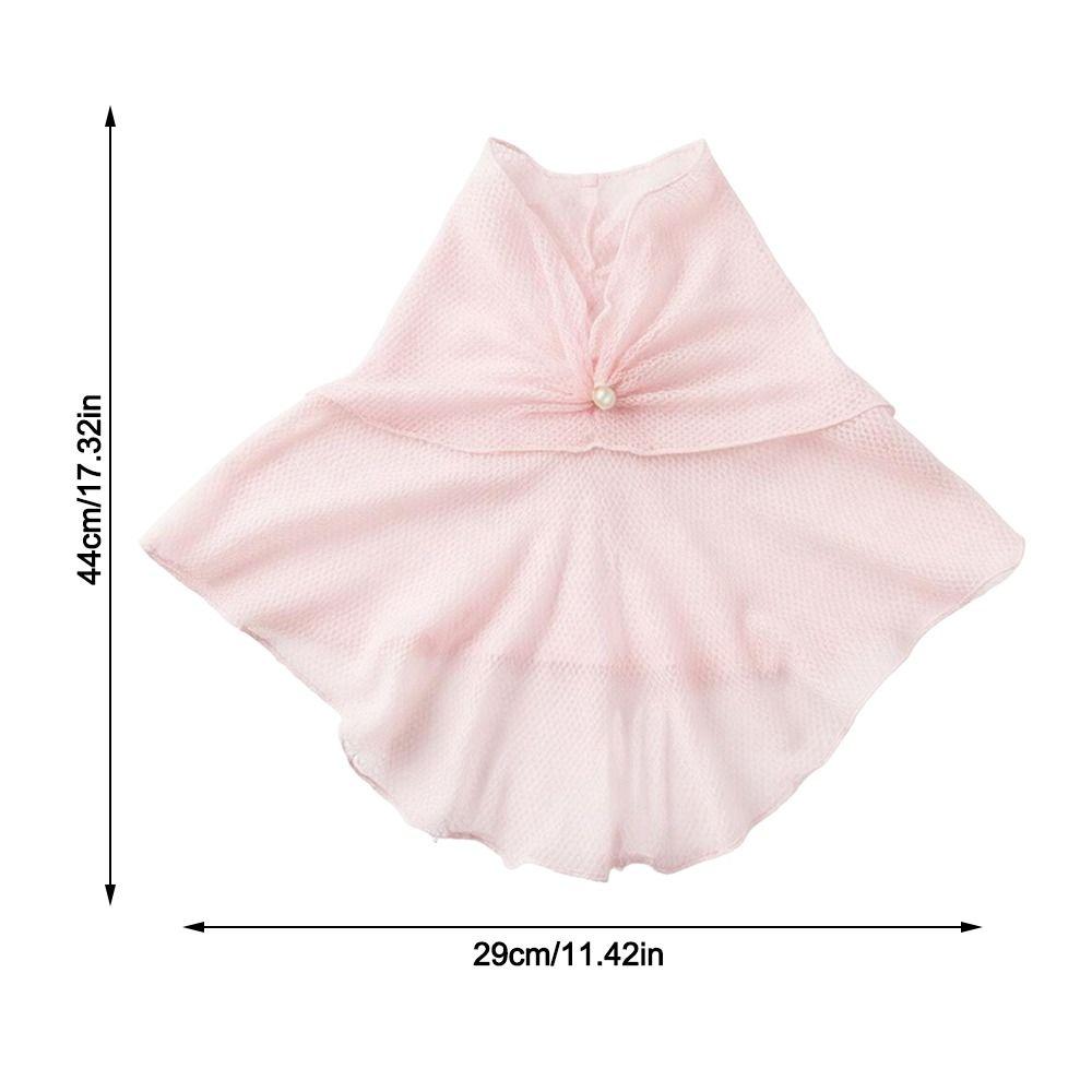 Fashion Mesh Silk Mesh Scarf Windproof Lightweight Fake Collar Scarf Breathable Neck Protector Women