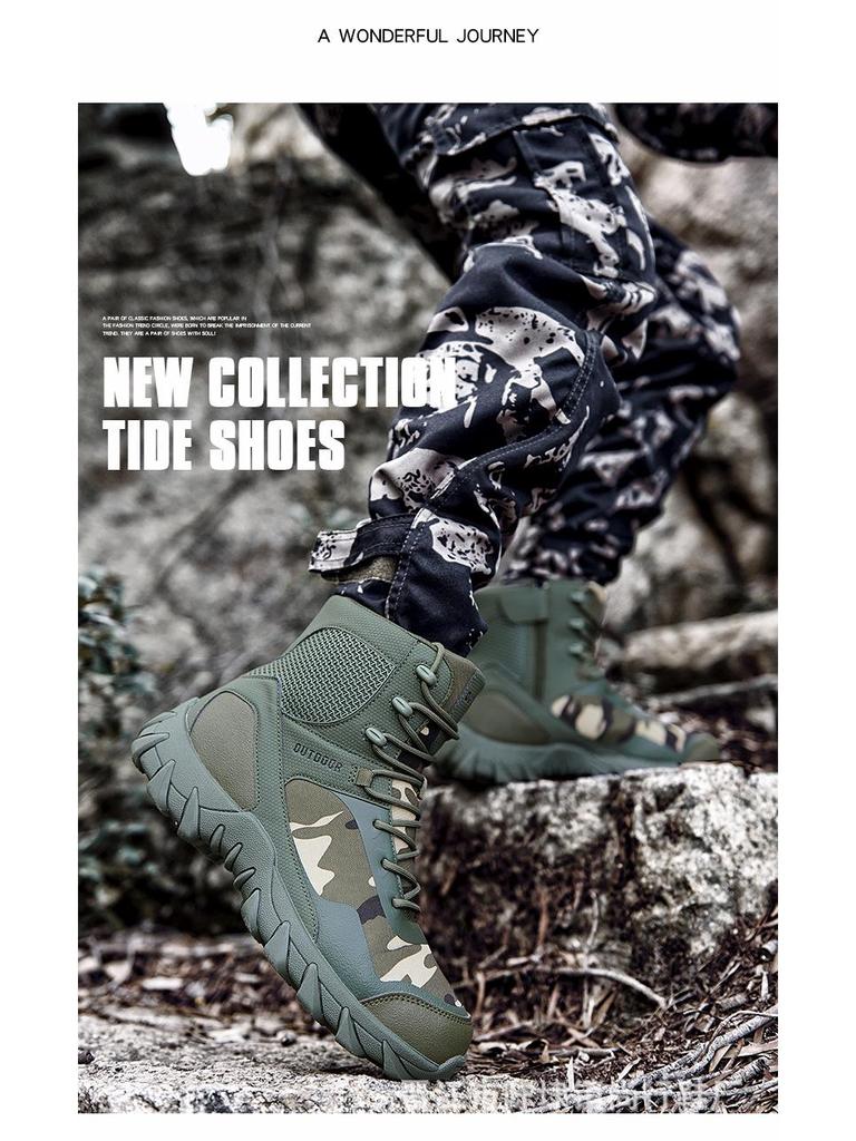 Дышащие тактические походные ботинки Magnum больших размеров - Износостойкая военная обувь средней высоты для боя