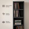 204 CD Высокая узкая башня для хранения медиа - Черная
