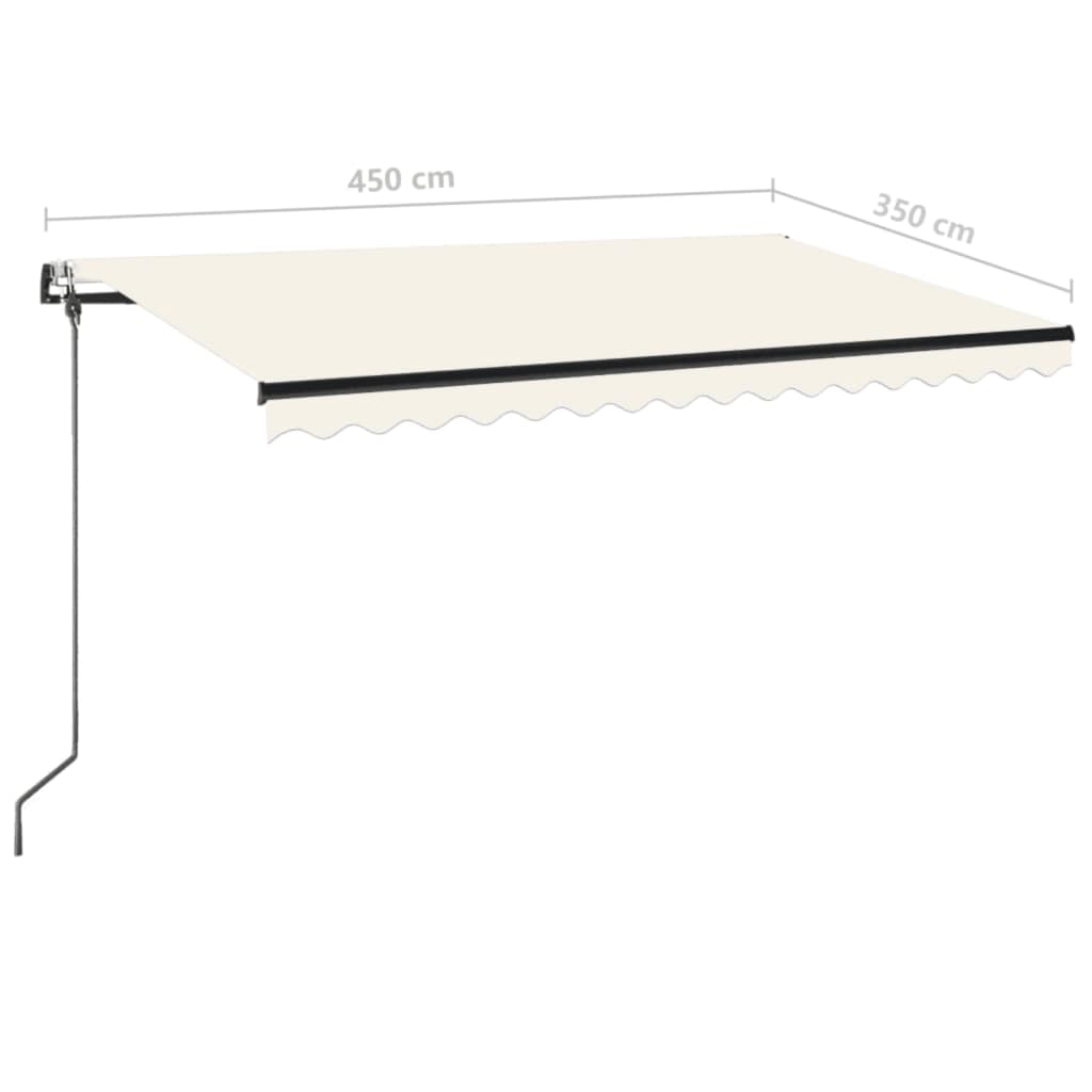 Automatic Retractable Awning 450 x 350 cm Cream
