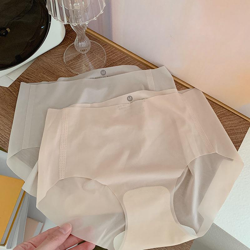 Mid-waist Ultra-thin Women's Underwear Breathable Summer Peach Hip Quick-drying Briefs