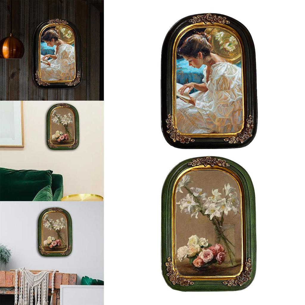 Polyresin Picture Display Frame Wall Hanging Old Fashioned Elegant Gift Accessories Outer Frame 17Cmx24cm Photo Gallery Art