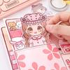 4 Стиля Креативная DIY Анимированная Тихая Книга Девочка Одевалка Детская Образовательная Ручная Работа Бумажная Книга Кукла Полный Набор Еда Повседневная Жизнь