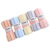 Thick Coral Fleece Makeup Removal Towel with Strong Water Absorption Stripe Towel 5-Pack Gift Towel