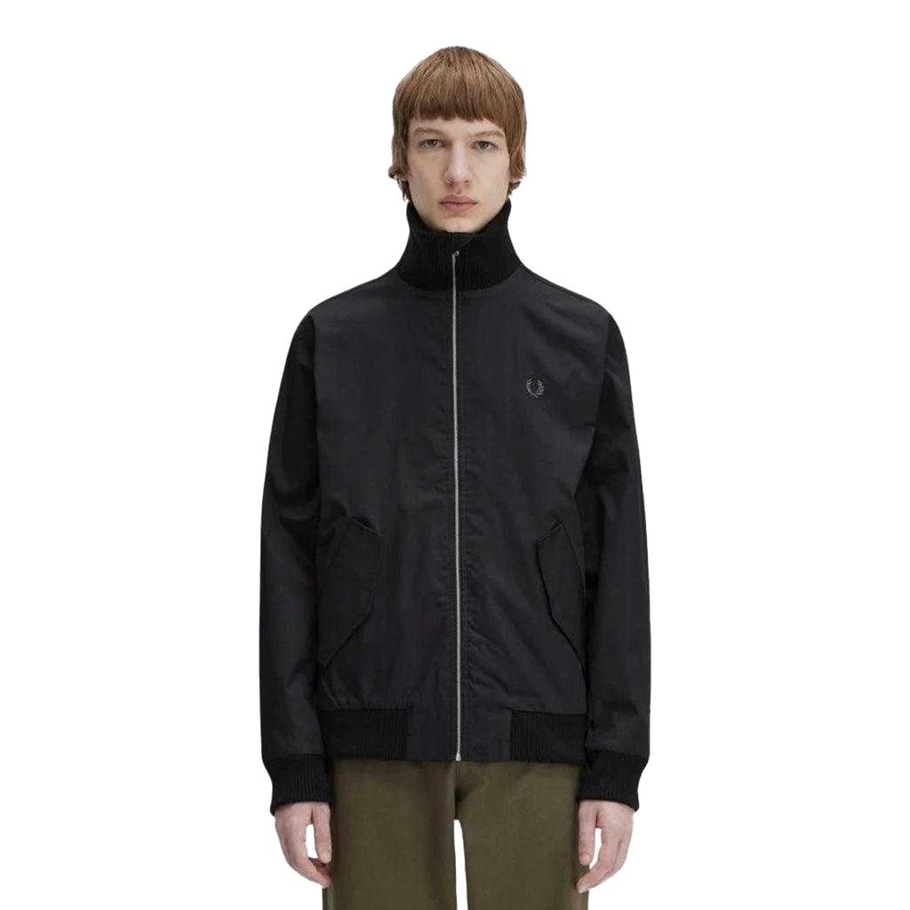 Мужская теннисная куртка-бомбер в рубчик Fred Perry