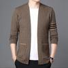 Young and Middle-aged Men's Spring New Sweater Cardigan Coat Korean Version of Casual Top Tide