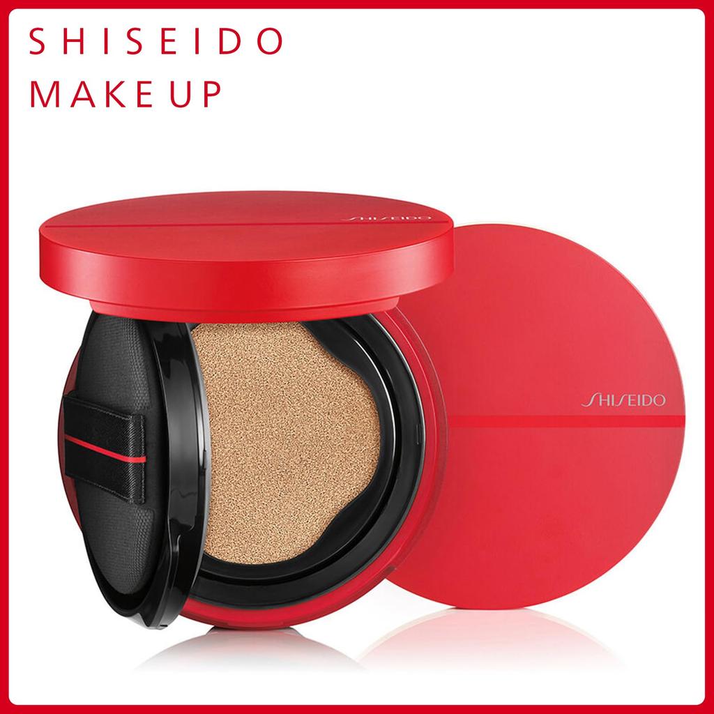 SHISEIDO Makeup Synchro Skin Glow Cushion Compact Pink Ocher 10 Neutral 13g SPF23 Foundation Liquid Gloss Увлажняющий Прозрачный Портативный Shiseido