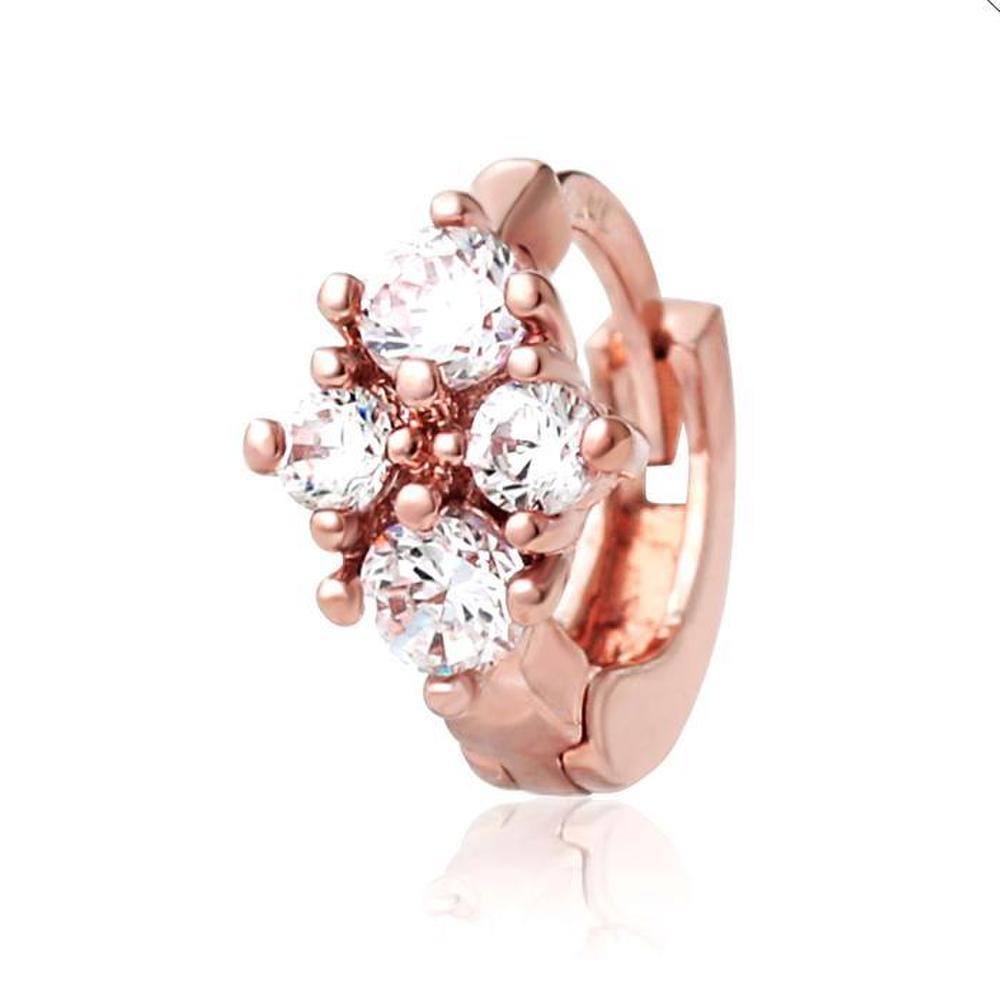 Camilla 14K Gold Needle Cubic Rose Gold Ring Piercing (S8539477)