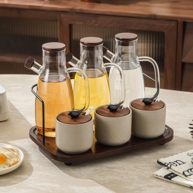 Ru Han Ceramic Titmouse Seasoning Jar Set