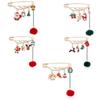 Reindeer Brooches Snowman Santa Claus Christmas Brooch Enamel Badges Xmas Pins Christmas Jewelry