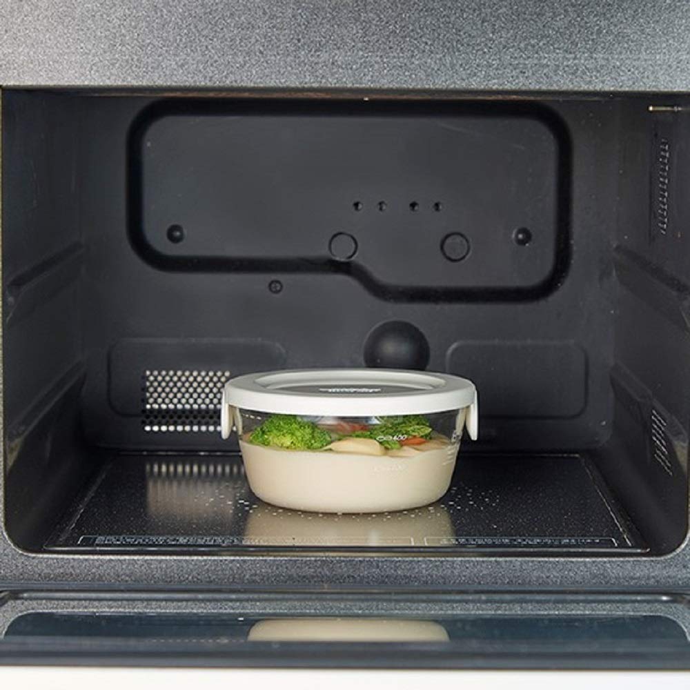 Hario Контейнер для хранения из термостойкого стекла белого цвета, сделано в Японии SYTN-2518-OW, набор из 3 шт.