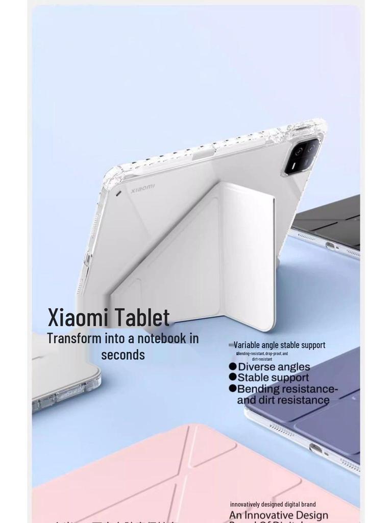 Чехол для Xiaomi Pad 7/7Pro со слотом для стилуса - Совместим с 6/6Pro и 5/5Pro